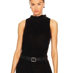 Theory Black Sleeveless Cowl Top NWT